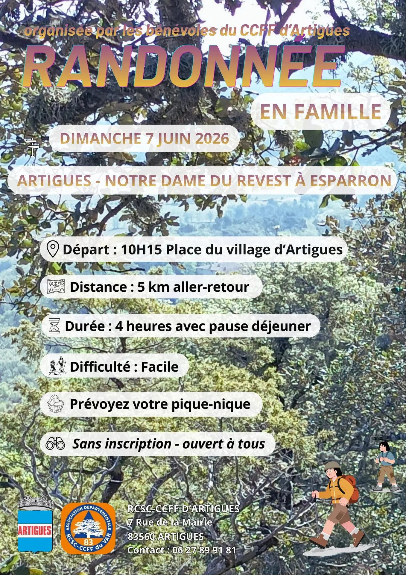 Randonnée en famille : Artigues - Notre Dame du Revest