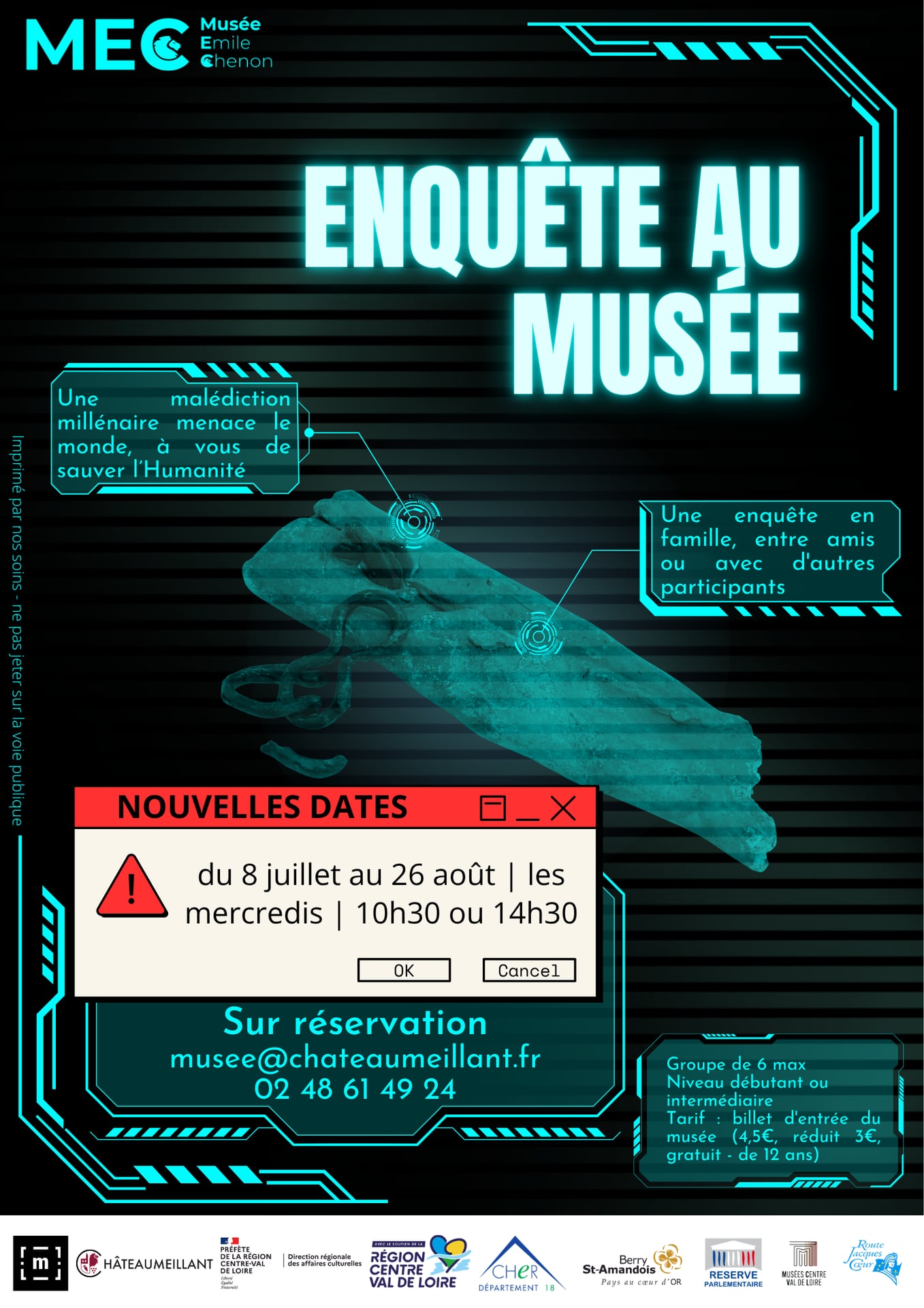 Enquête au MEC de Châteaumeillant en juillet