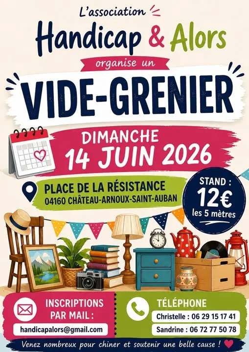 Vide grenier à Château-Arnoux