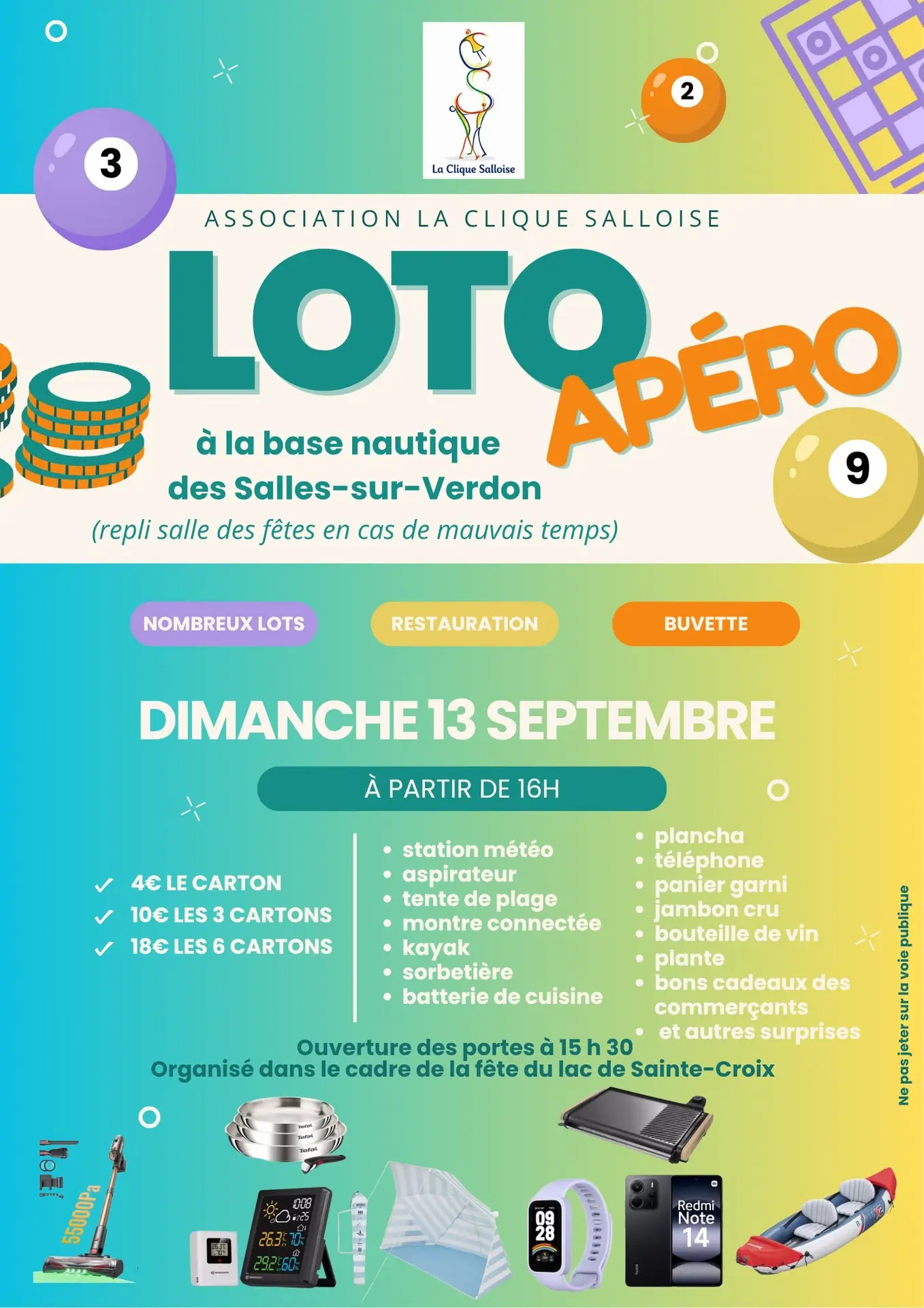 Fête du lac de Sainte-Croix - loto apéro