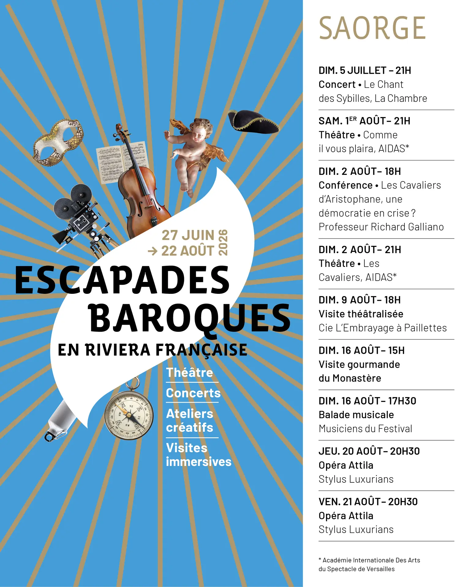 Escapades Baroques : Le chant des Sybilles ( la Chambre)
