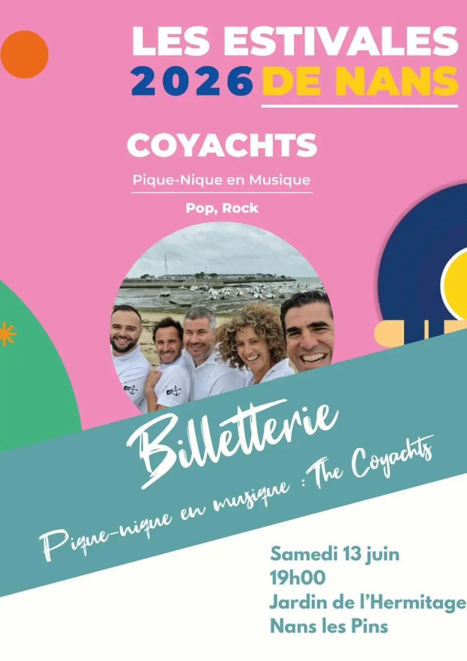 COMPLET - Pique-nique musical  : Coyachts - musique pop, rock | Les Estivales