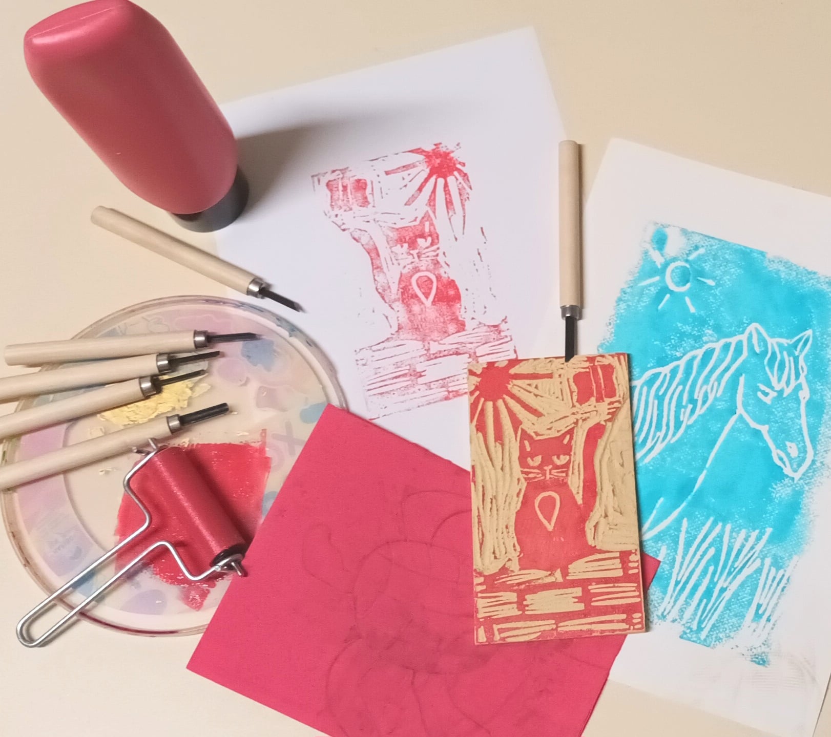 Atelier enfant "Paysage - gravure"