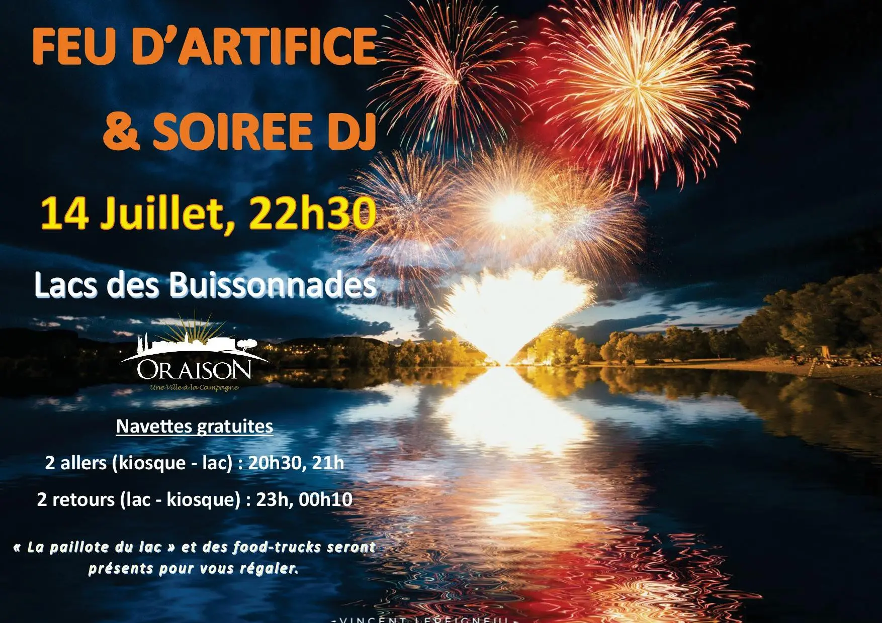 Feu d'artifice à Oraison