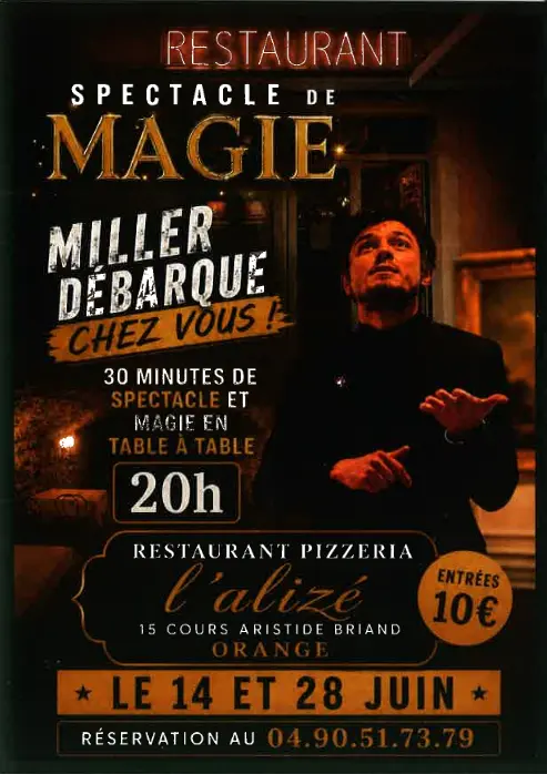 Spectacle de magie à l'Alizé