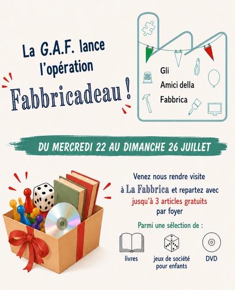 Opération Fabbricadeau