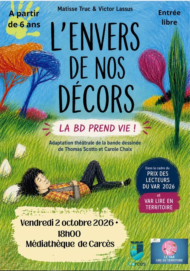 Spectacle de théâtre : l'envers de nos décors ( à partir de 6 ans) | Prix des lecteurs du Var 2026
