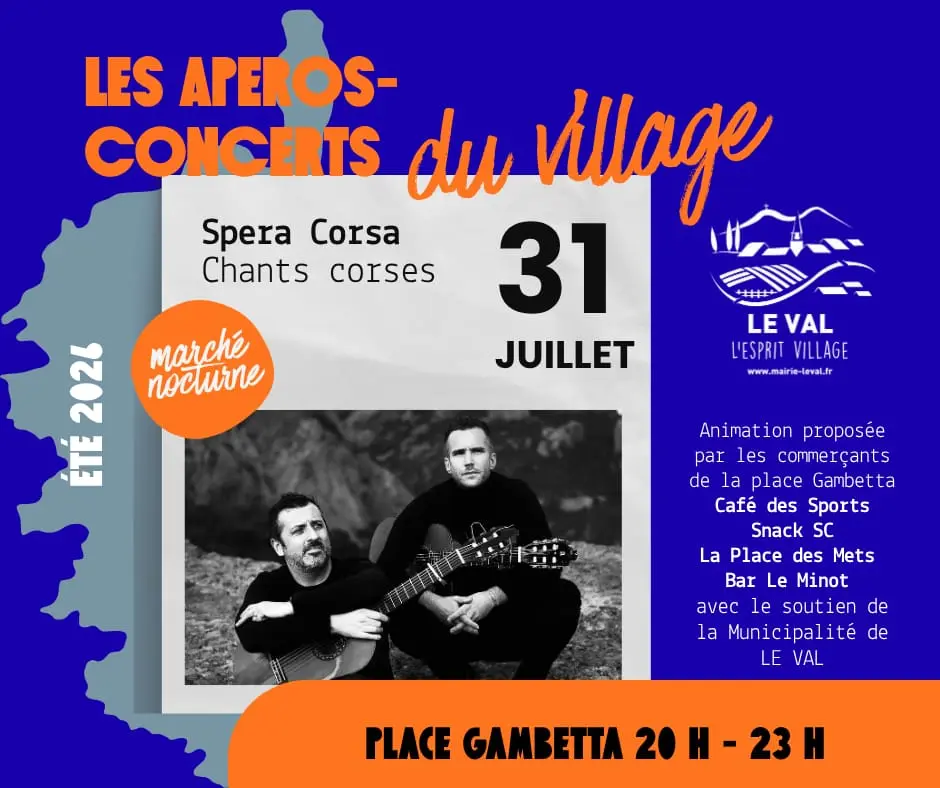 Concert et marché nocturne | Les apéro concerts du village