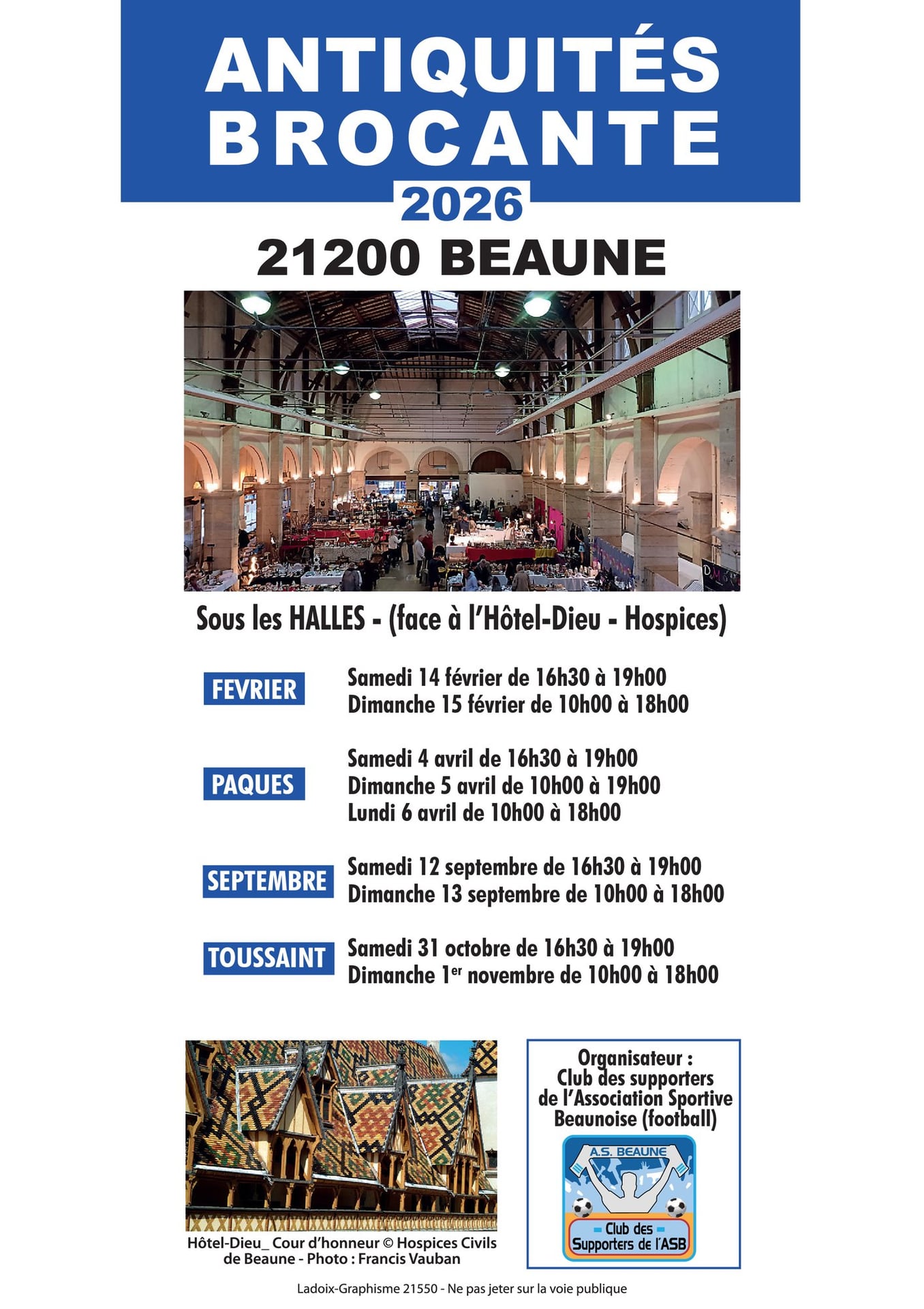 ANTIQUITÉS - BROCANTE DES HALLES DE BEAUNE