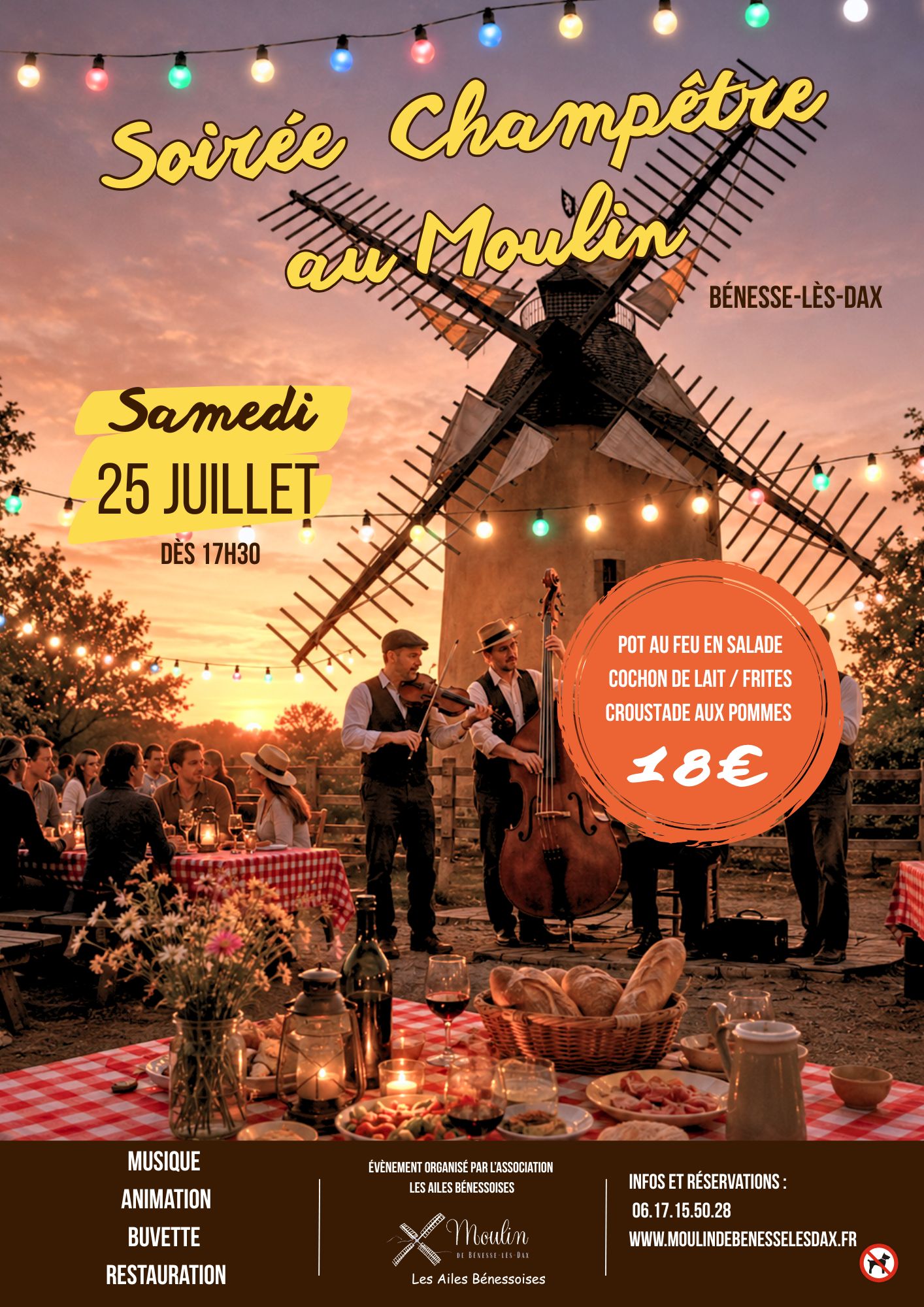 Soirée Champêtre au Moulin