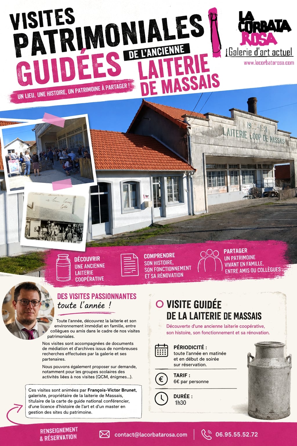 Visite patrimoniale de l'ancienne laiterie coopérative de Massais
