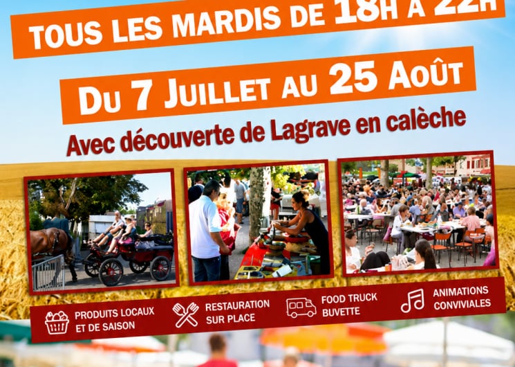Les marchés gourmands de Lagrave