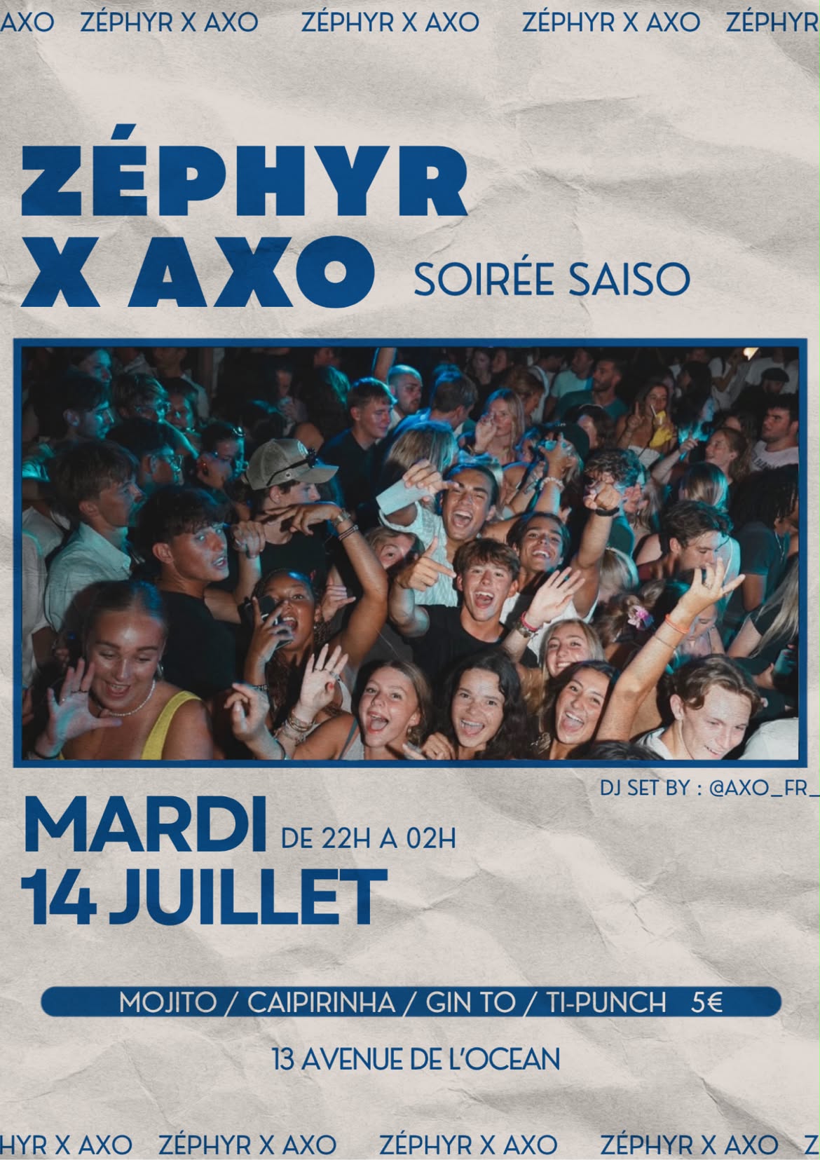 ZEPHYR X AXO soirée saiso