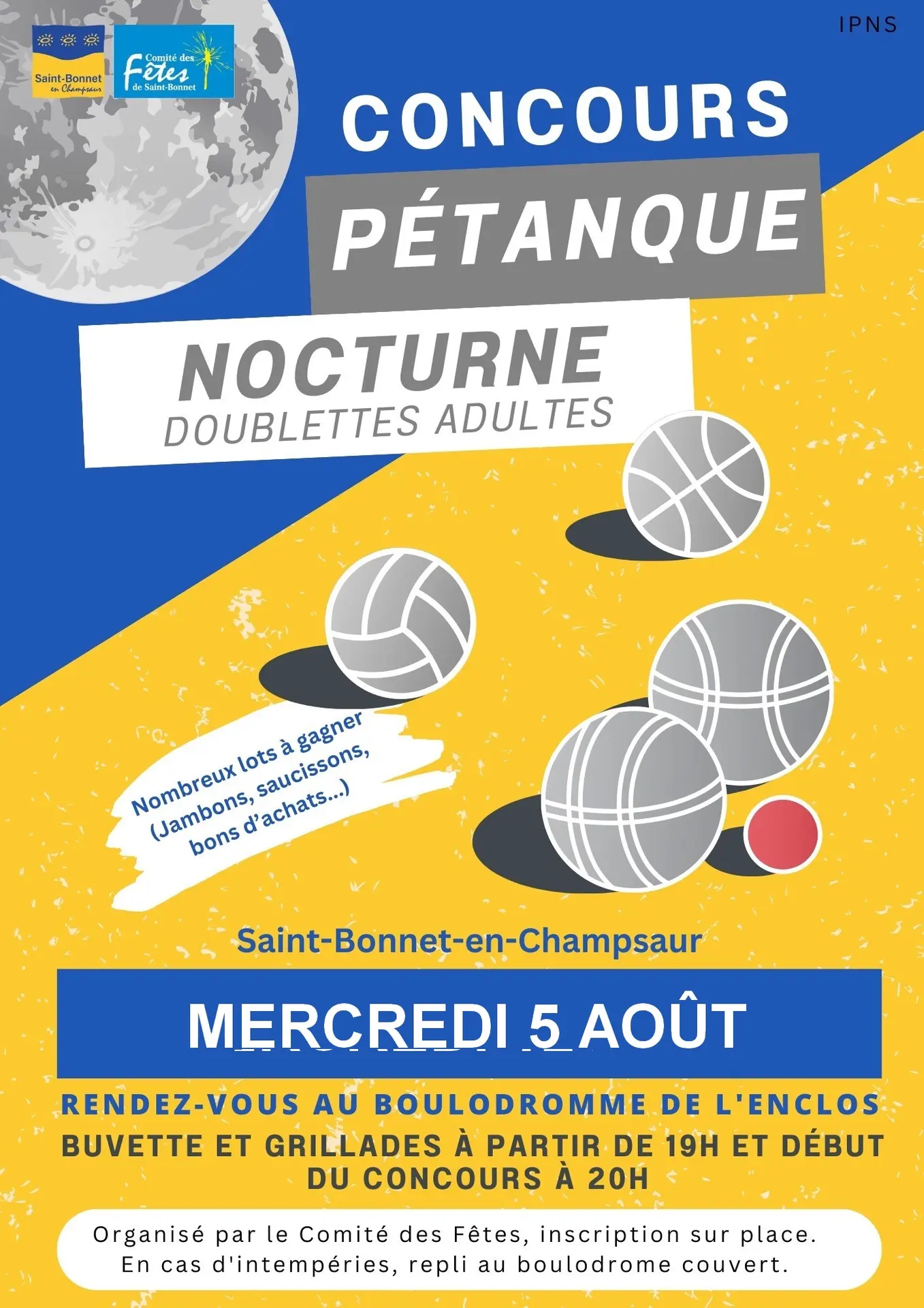 Concours de pétanque nocturne