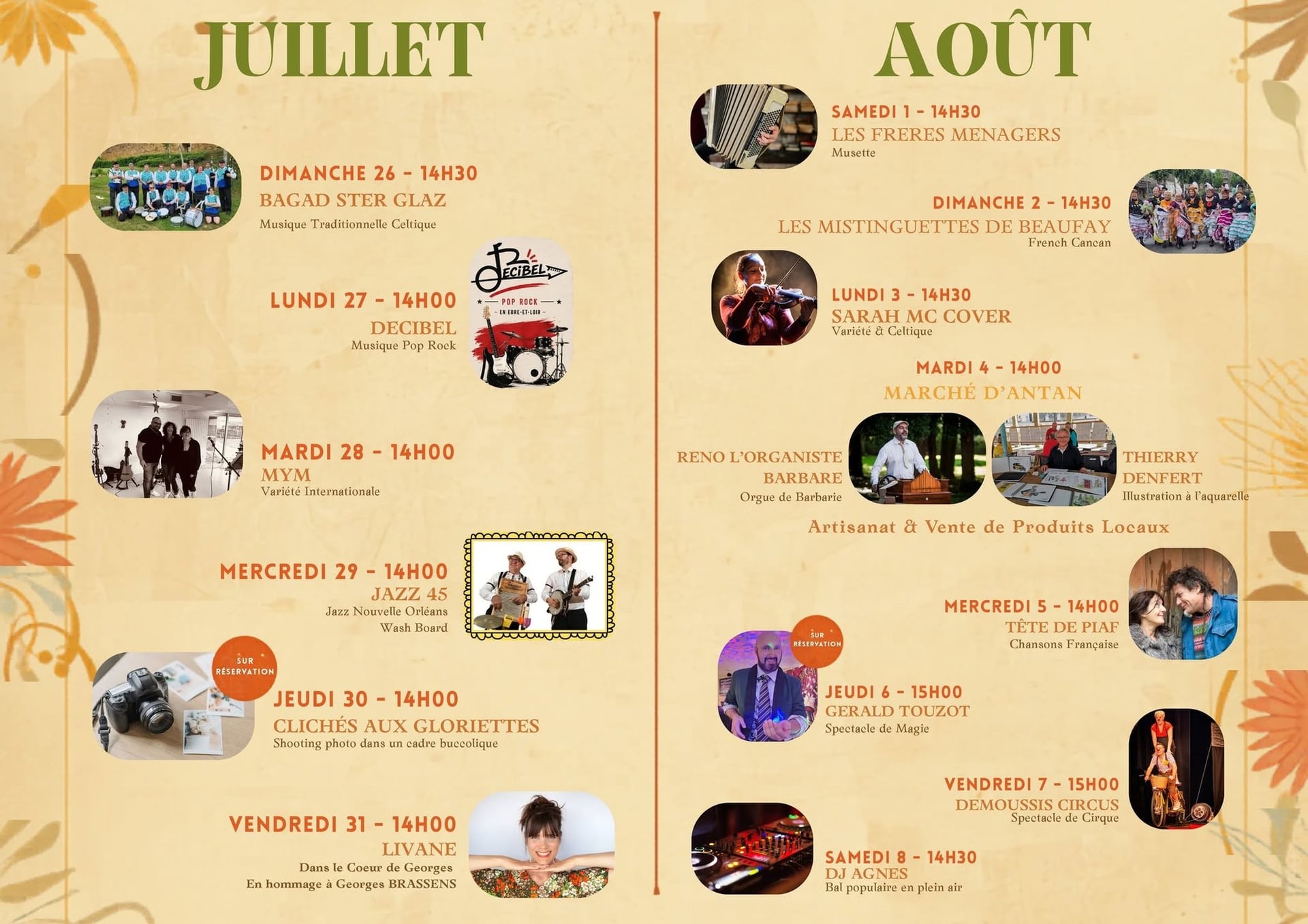 Les Estivales des Gloriettes : Marché d'Antan