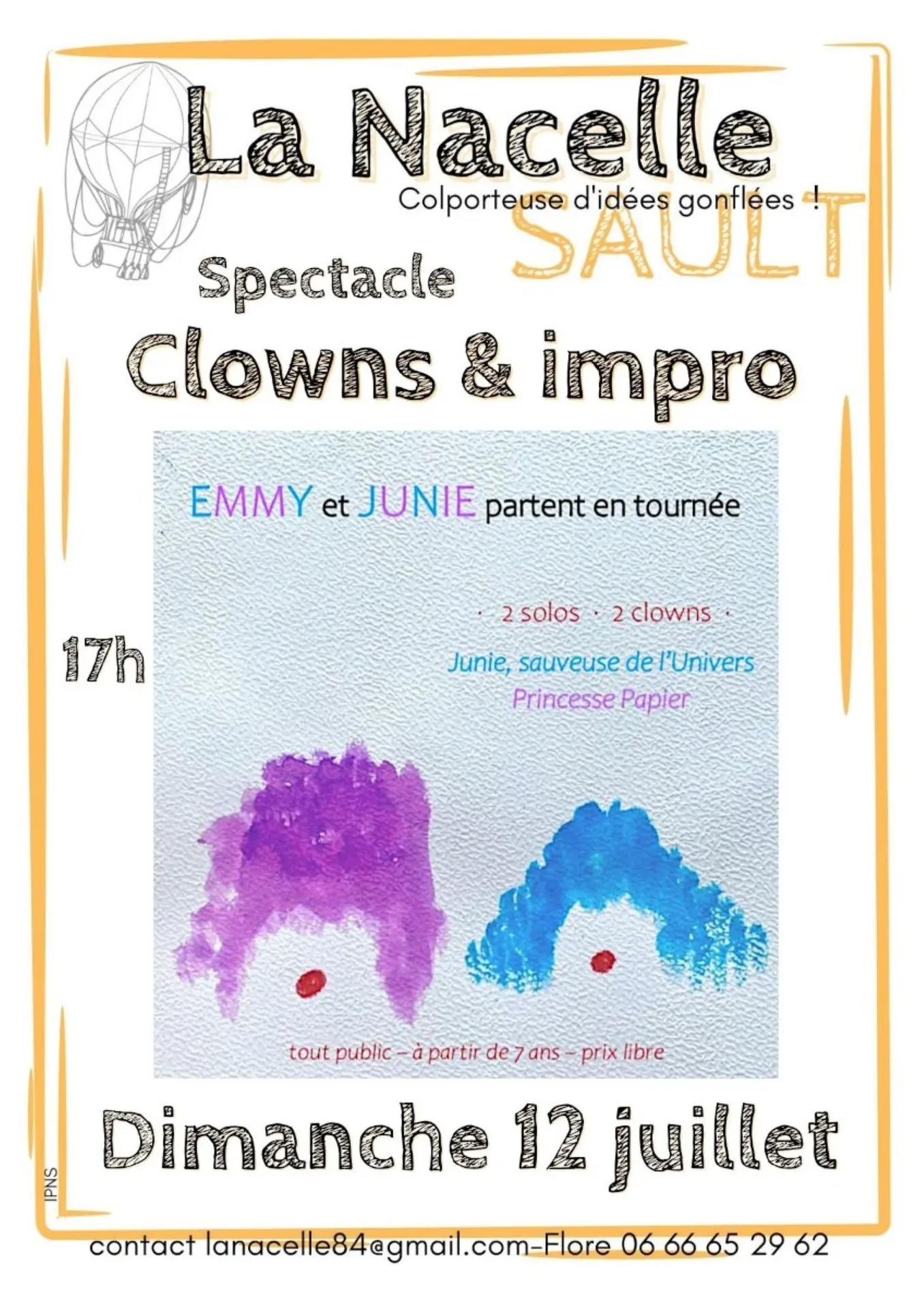 Spectacle Clowns & impro à la Nacelle