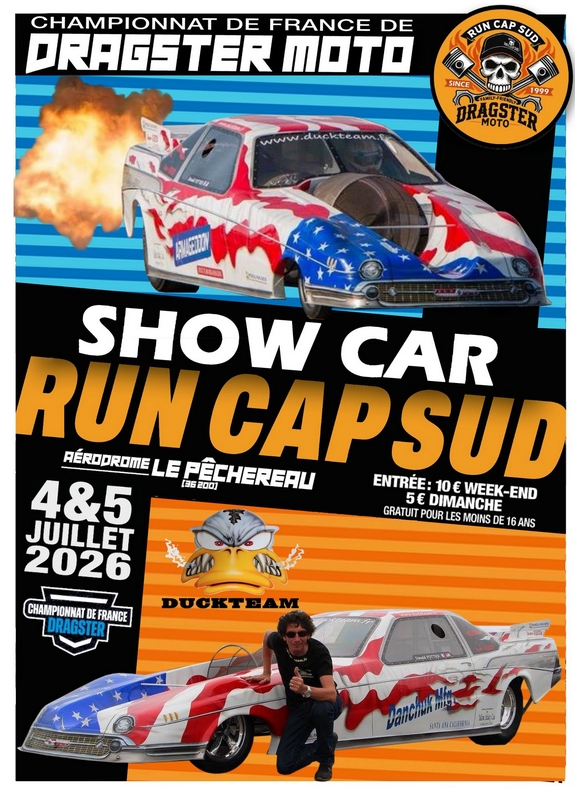 Dragster Run Cap Sud 2026