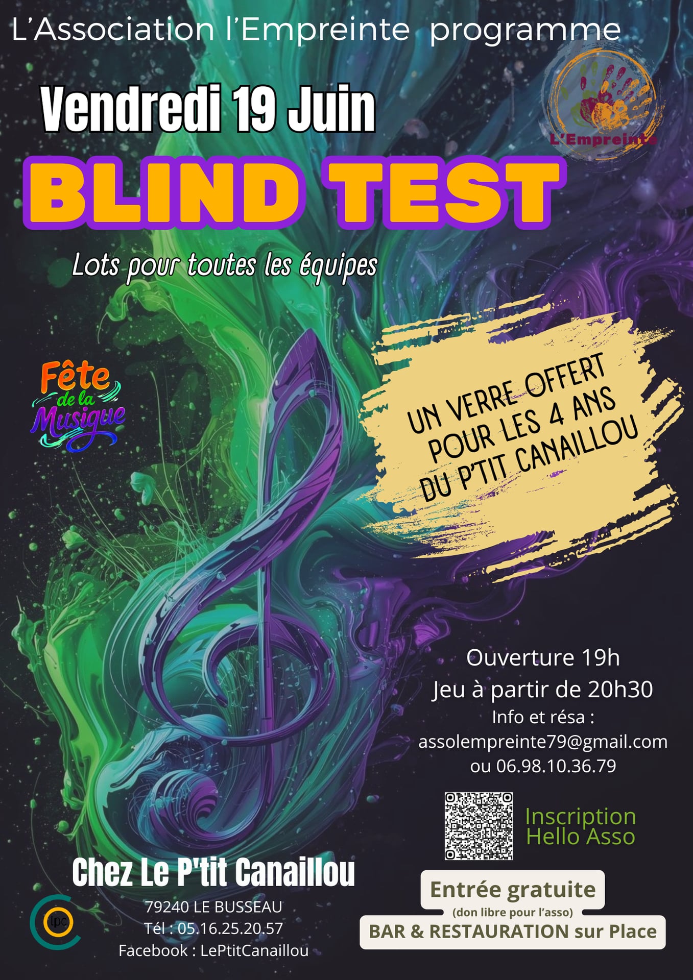 BLIND TEST - Anniv du Restaurant Le P'tit Canaillou