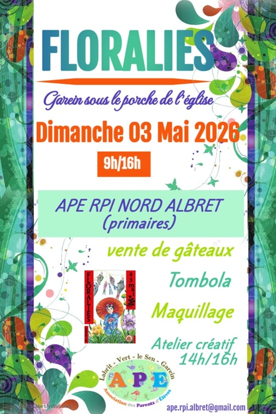 Atelier et stand de l'APE aux Floralies