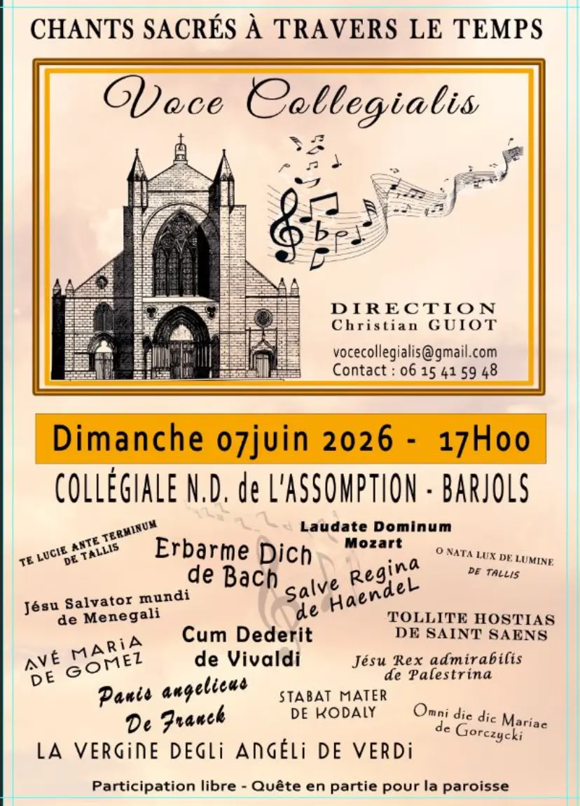 Concert : Voce Collegialis - chants sacrés