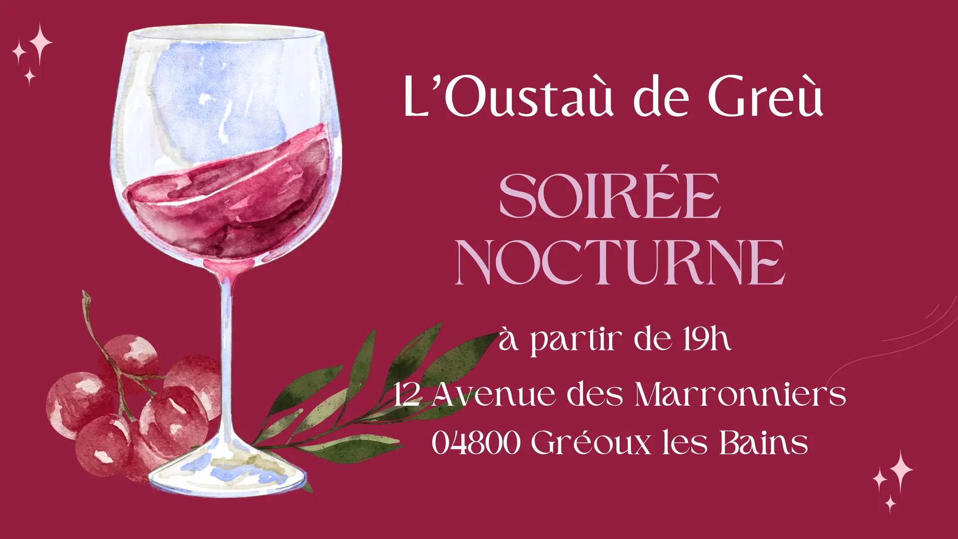 Soirée Nocturne à L'Oustaù de Greù - Découverte de La Chanenche et la Coopérative de Pierrevert
