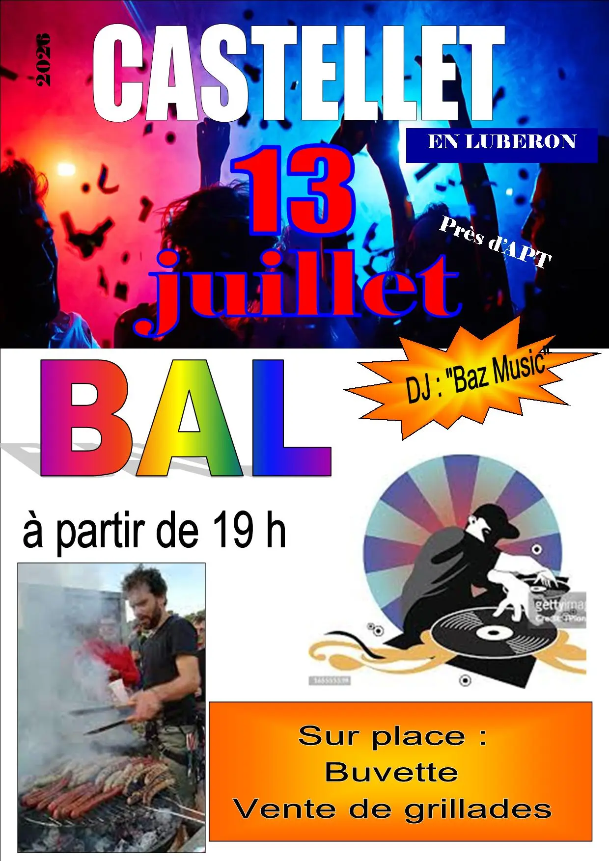 Bal du 13 juillet à Castellet