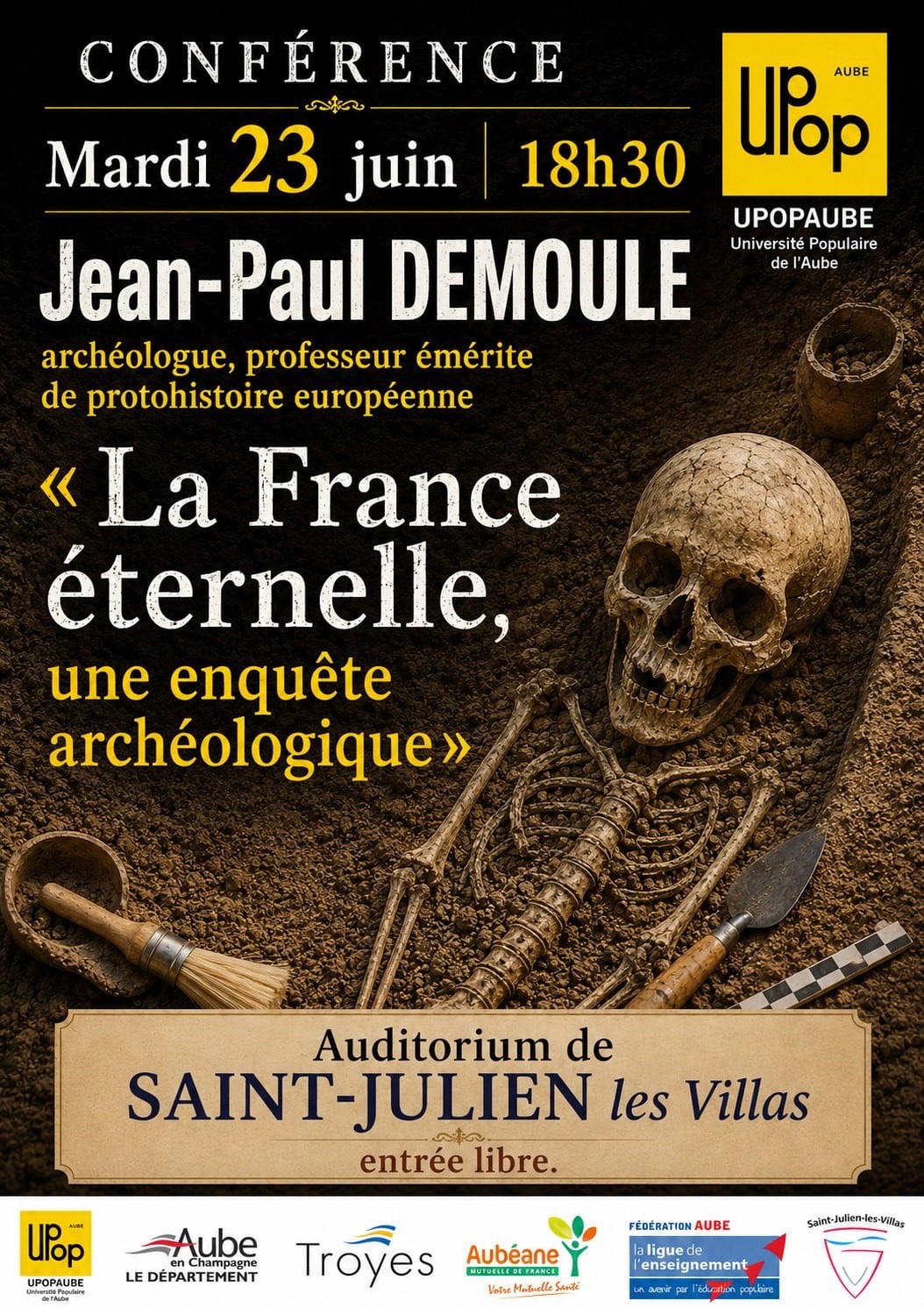 Conférence "La France éternelle, une enquête archéologique"