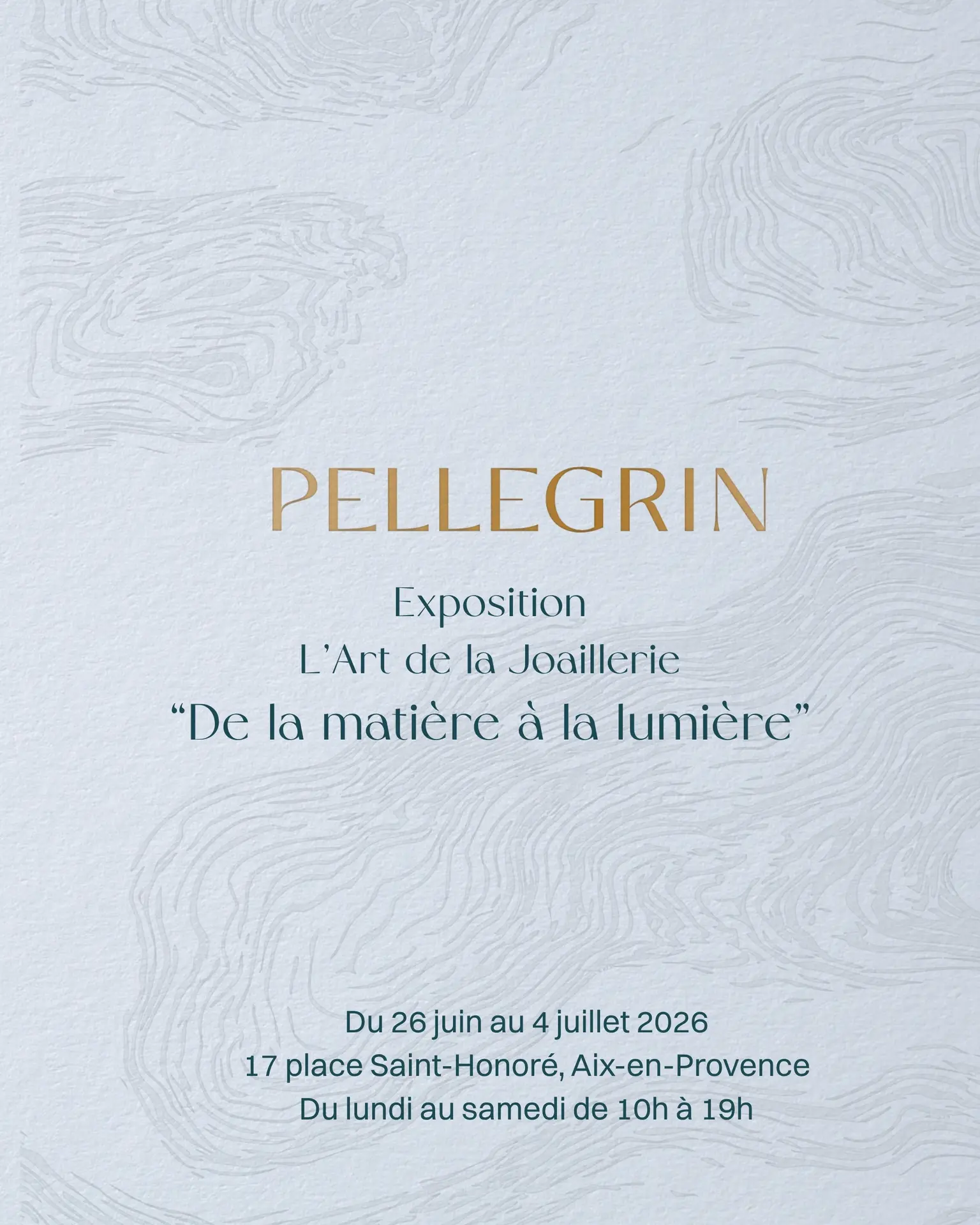 Exposition Pellegrin - L'art de la Joaillerie, de la Matière à la Lumière
