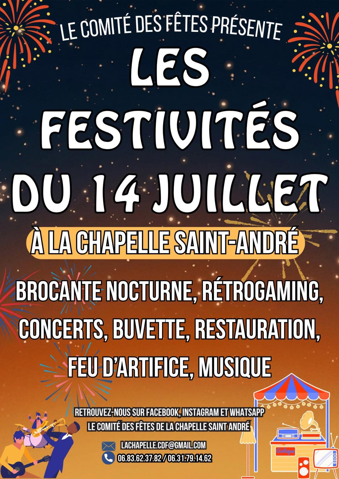 Le comité des fêtes présente : Les festivités du 14 juillet