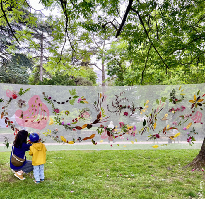 Land-Art, tableau végétal