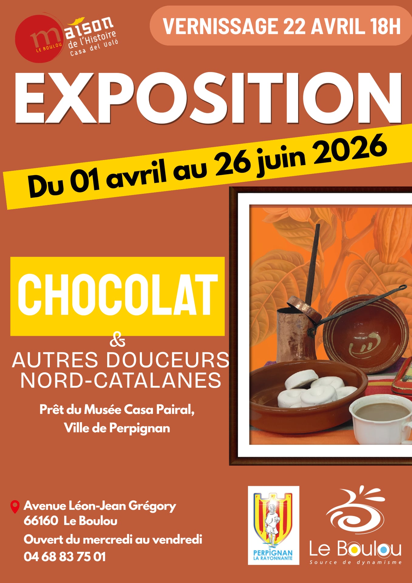 EXPOSITION TEMPORAIRE "CHOCOLAT & AUTRES DOUCERURS NORD-CATALANES"