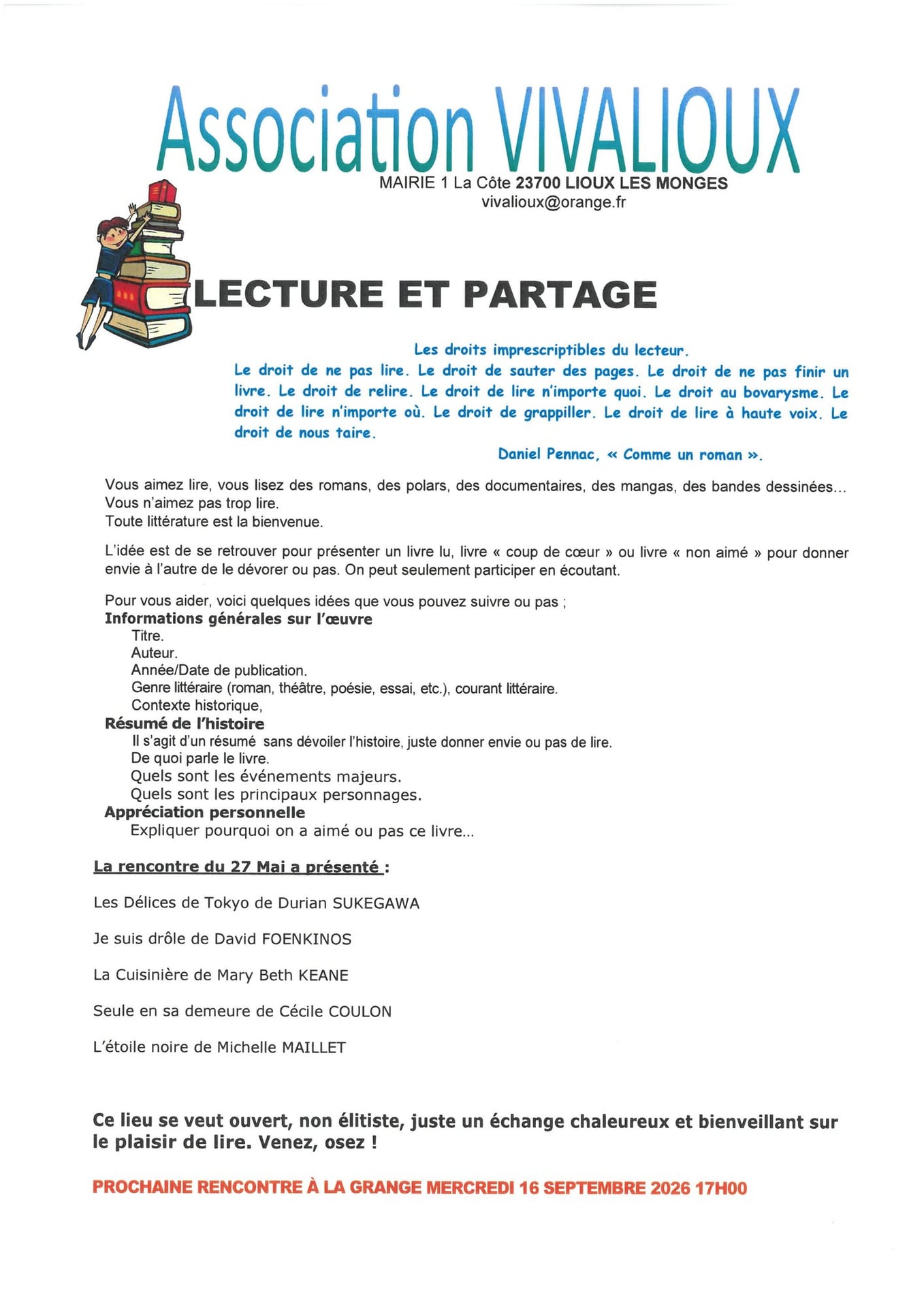 Lecture et partage