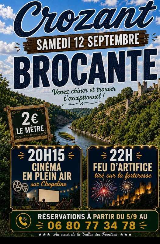 Brocante à Crozant