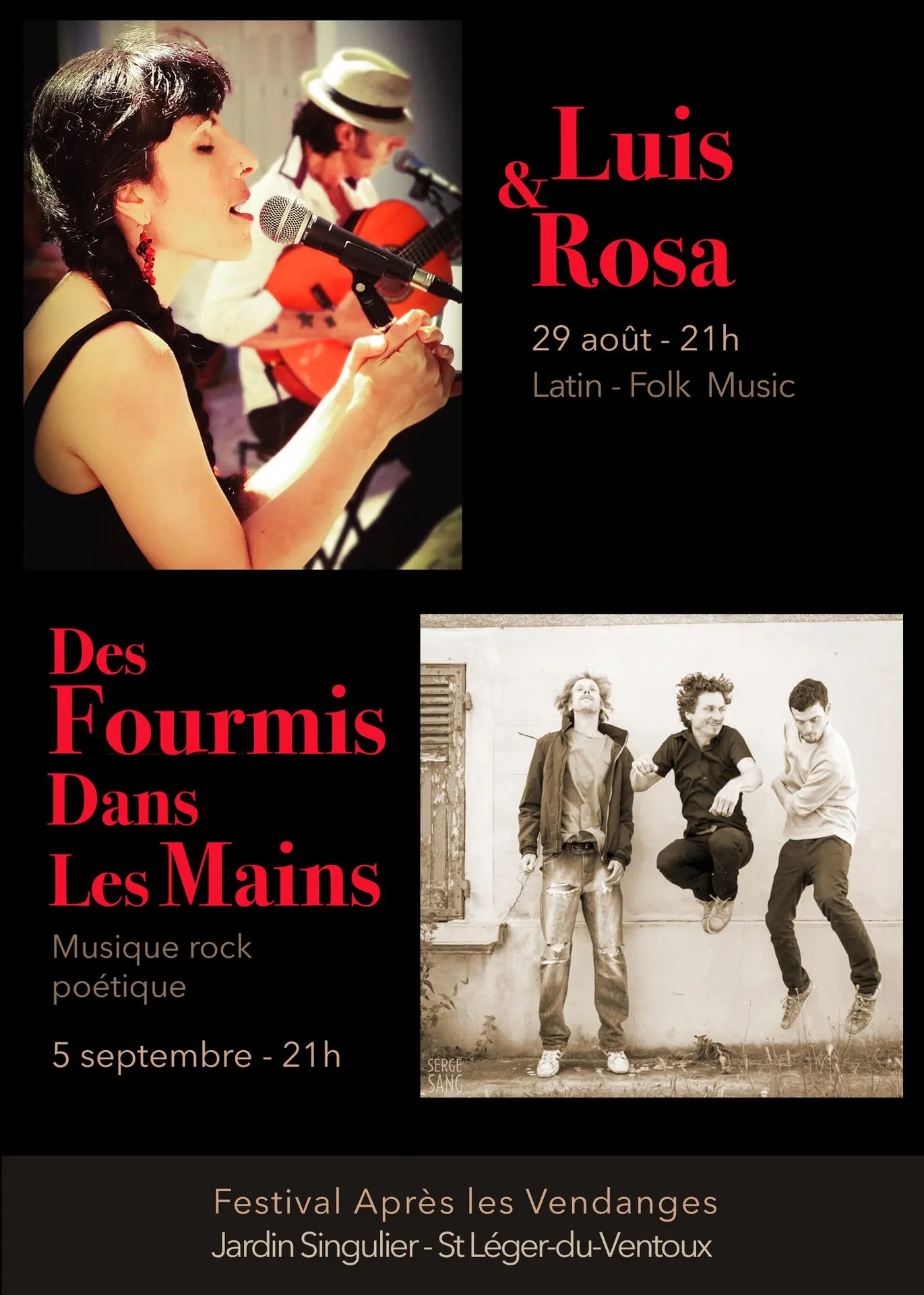 Concert 'Des Fourmis dans les mains' - Festival Après les Vendanges
