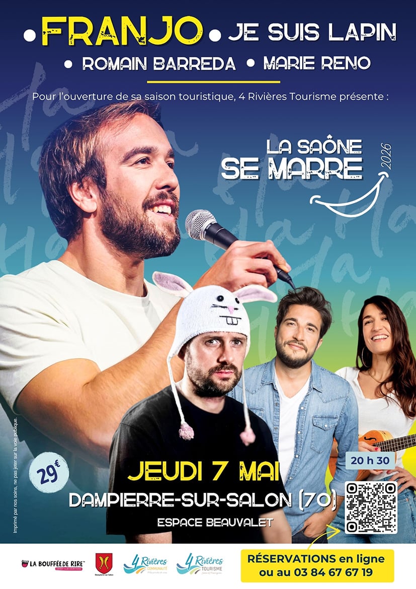 Festival "La Saône se marre'" - Franjo, Je suis lapin, Marie Reno, Romain Barreda