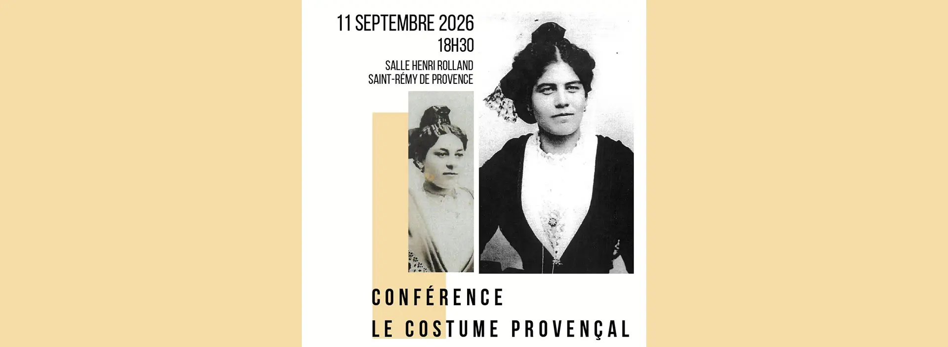 Conférence "Le costume provençal" à Saint-Rémy-de-Provence