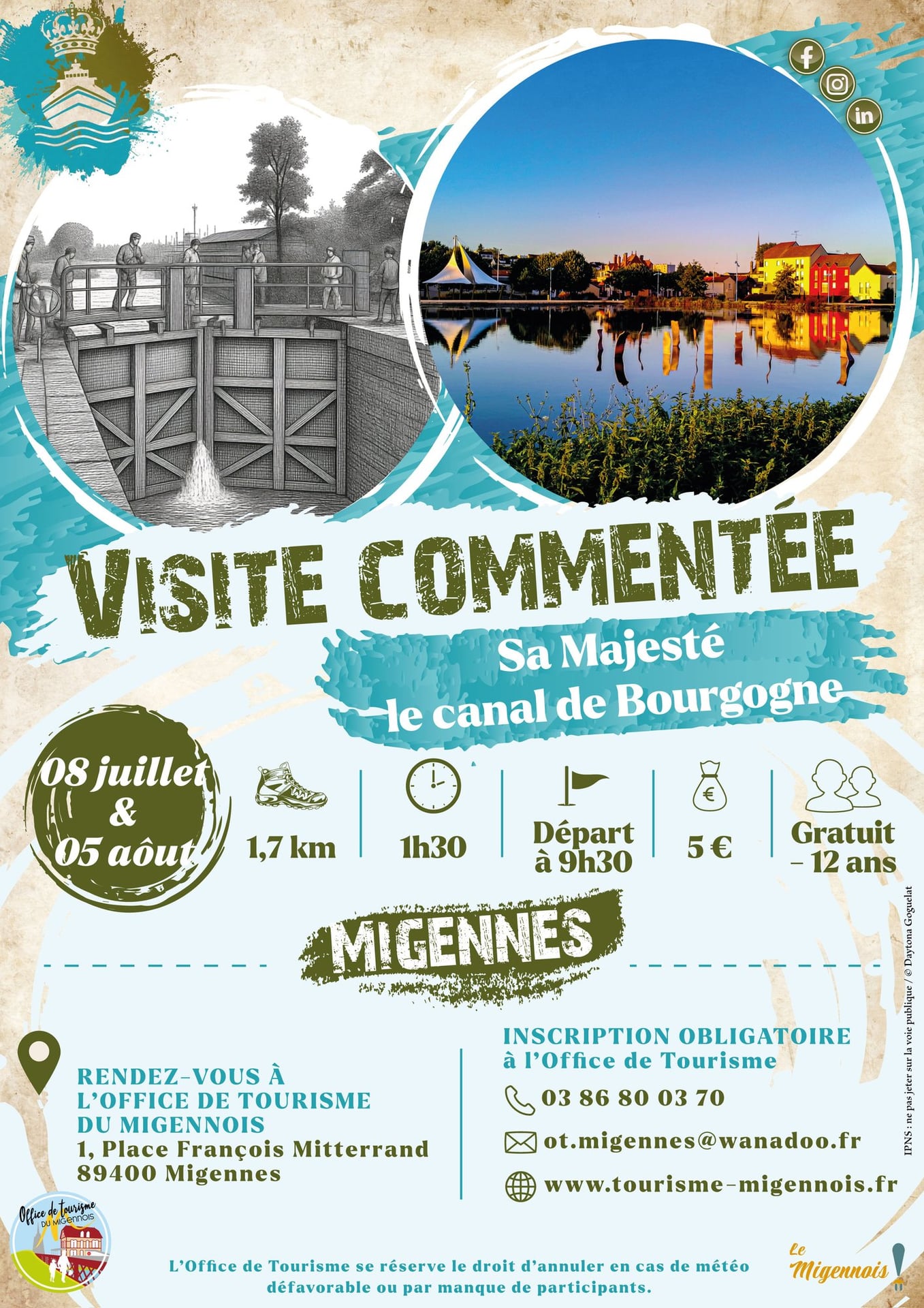 Visite commentée "Sa Majesté le canal de Bourgogne"