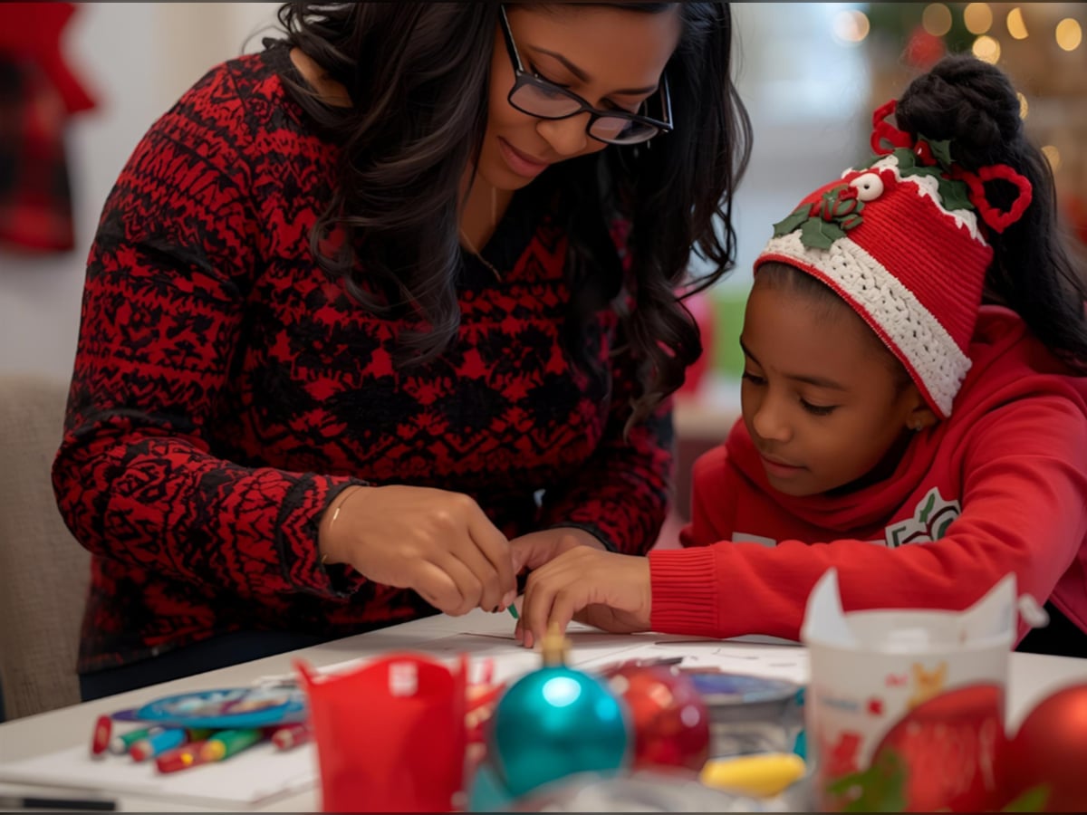 Lecture et bricolage de Noël
