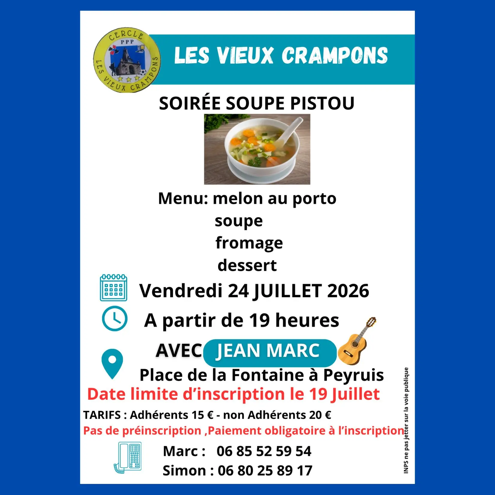 Soirée soupe au pistou à Peyruis