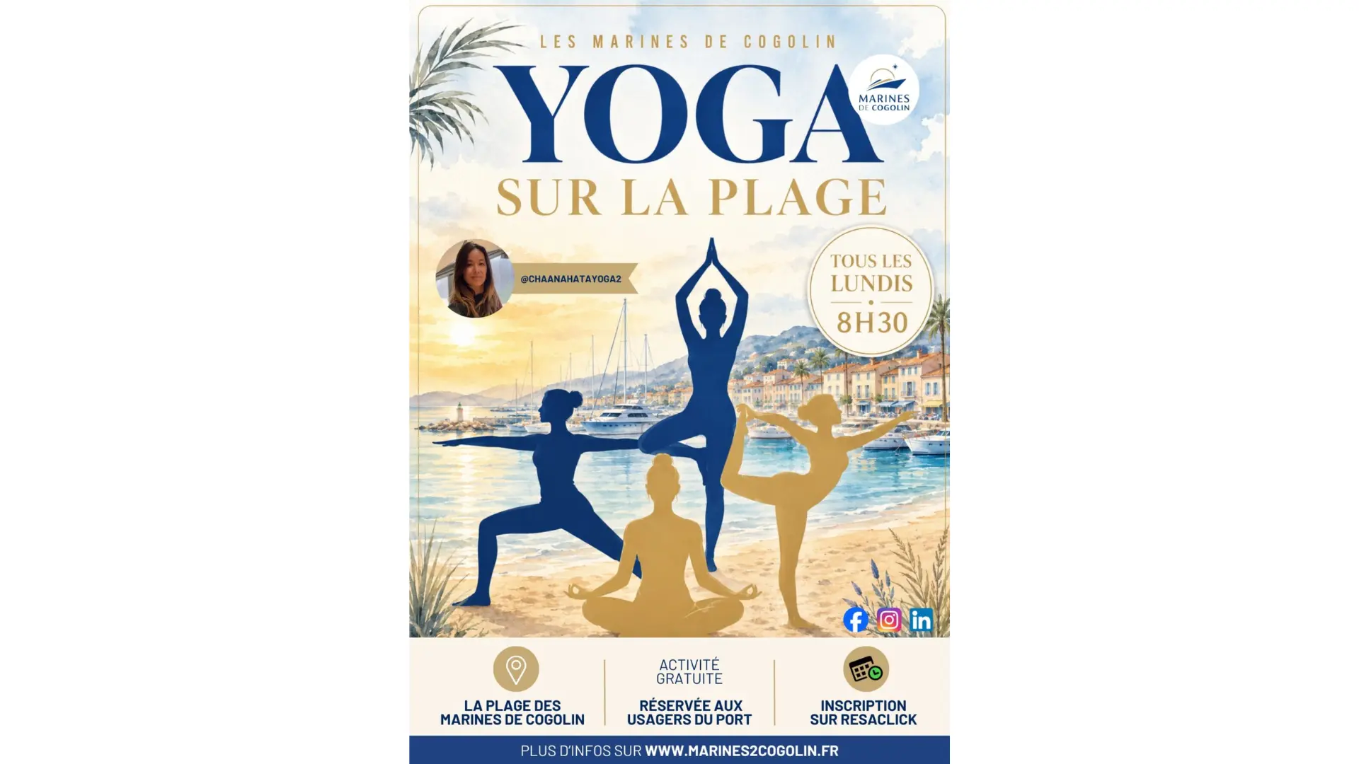 Yoga sur la plage