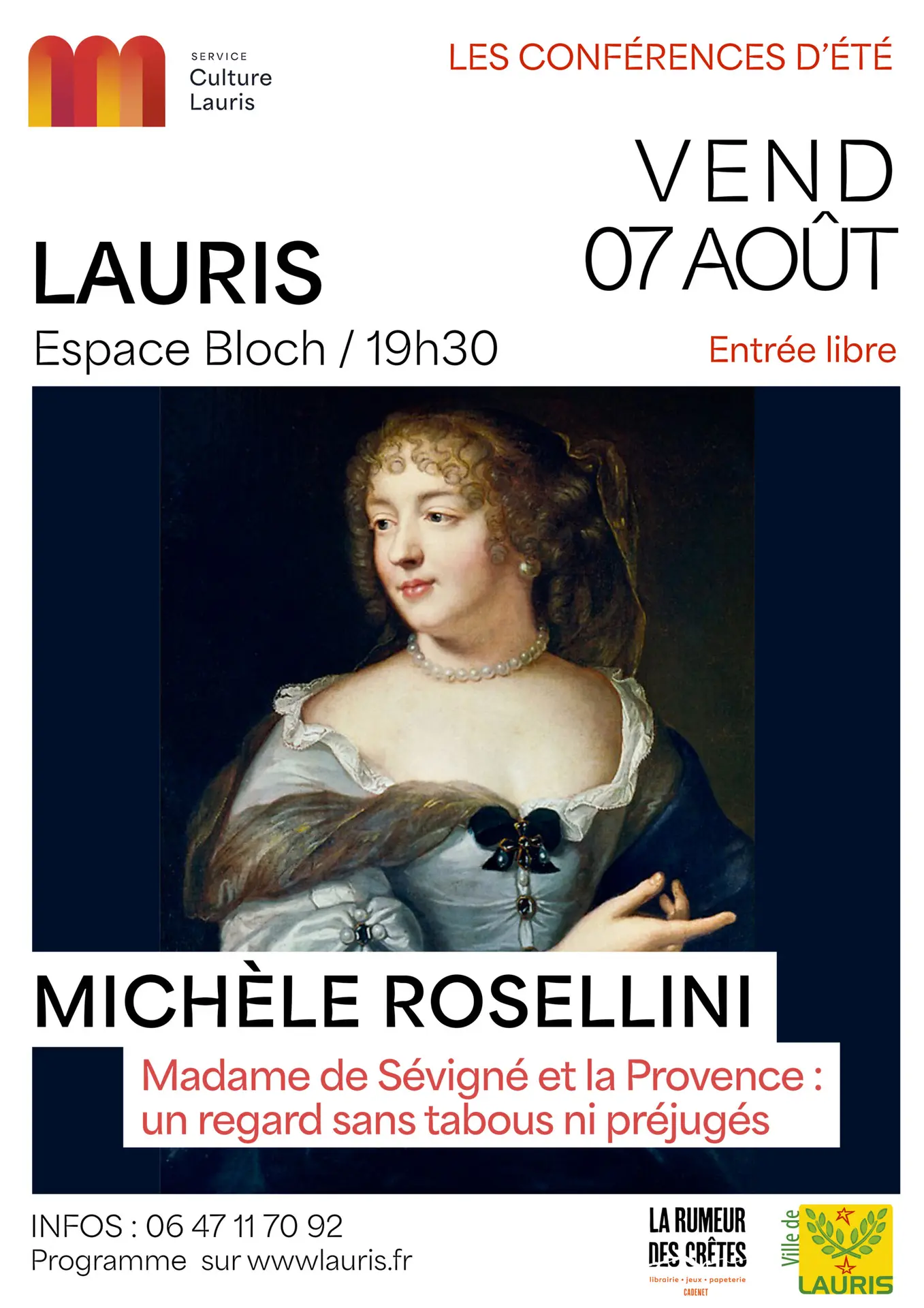 Conférence Madame de Sévigné et la Provence