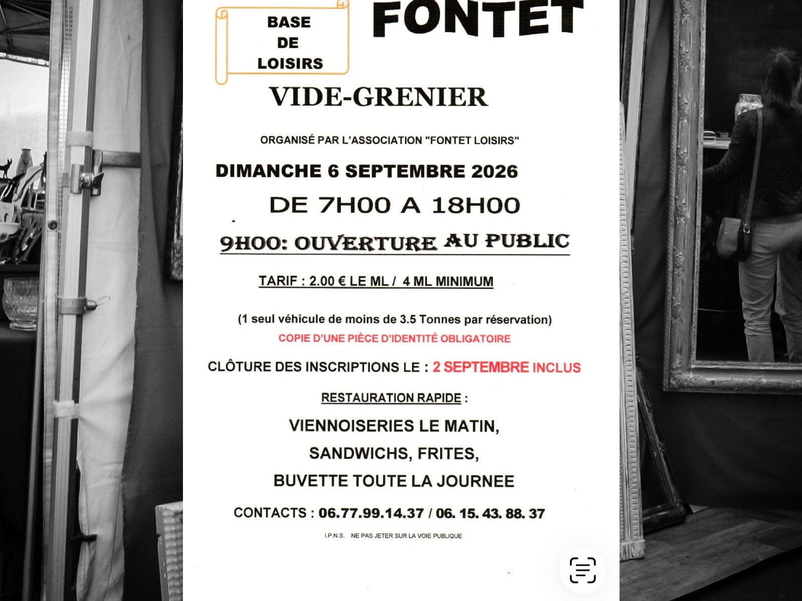 Vide grenier de fontet