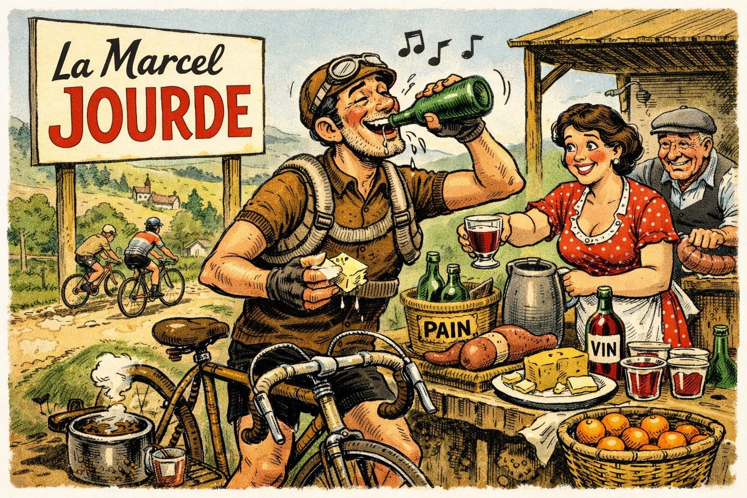 Ballade vélo Vintage La Marcel Jourde