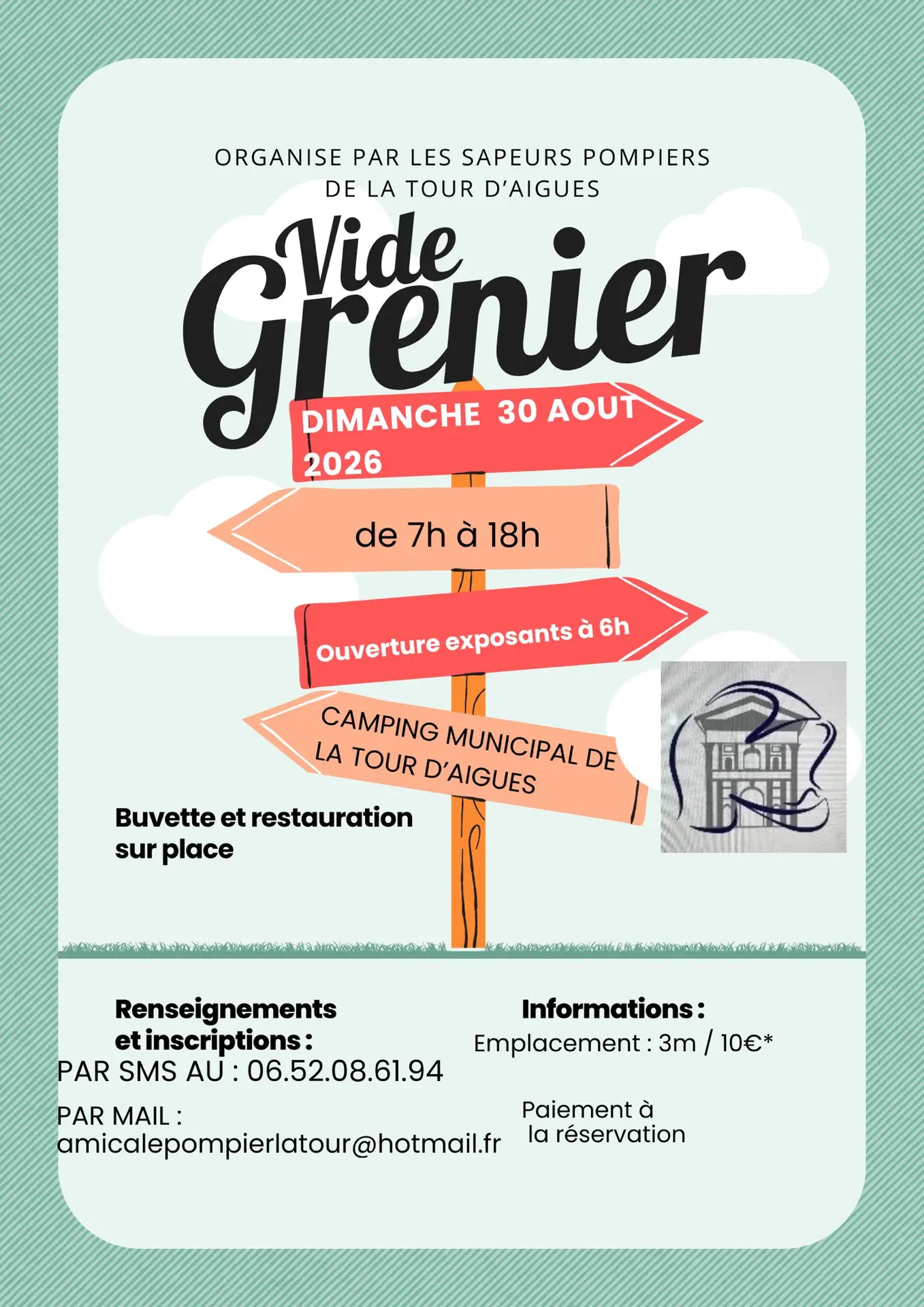 Vide grenier de l'Amicale des Sapeurs Pompiers de La Tour d'Aigues