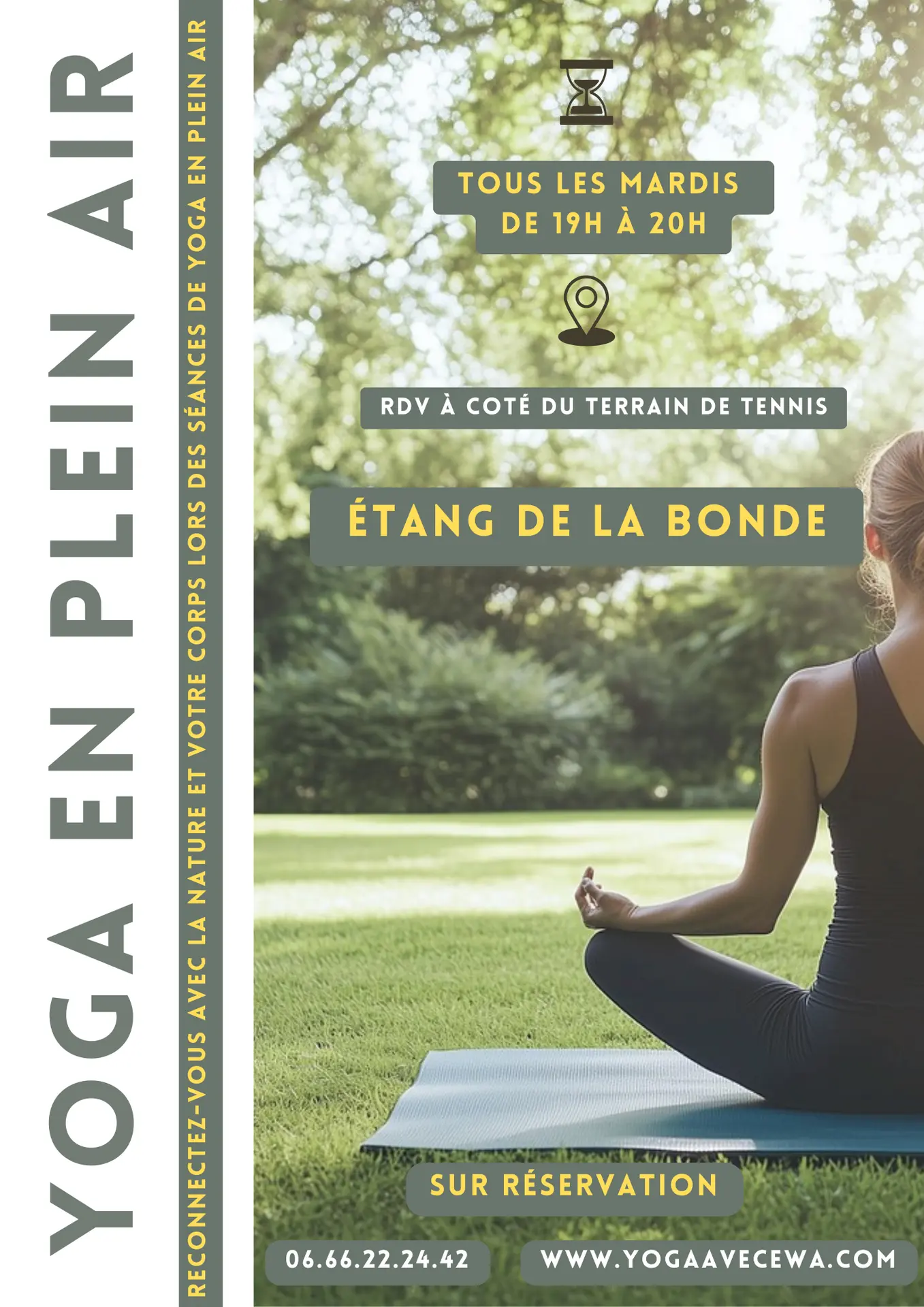 Yoga en plein air à La Motte d'Aigues