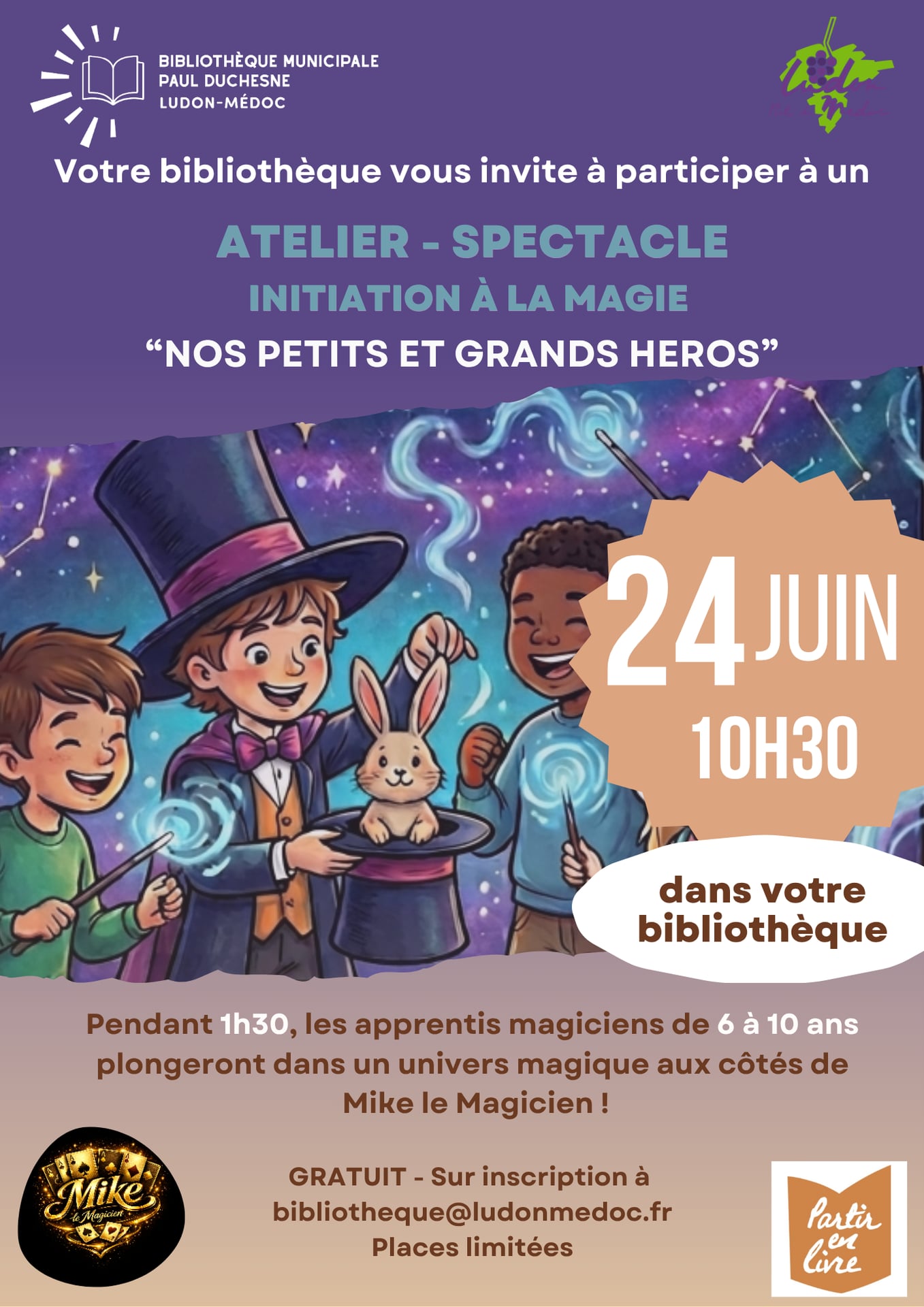 Atelier spectacle - initiation à la MAGIE