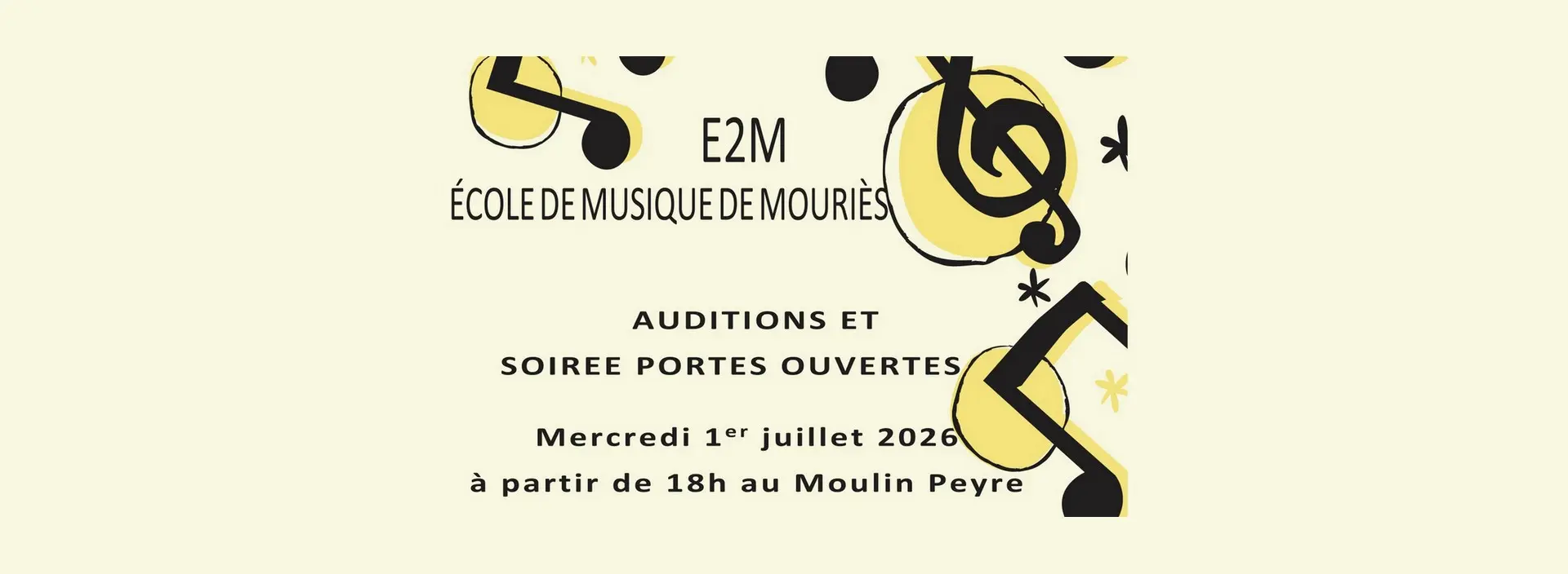 Auditions et portes ouvertes de l'École de musique de Mouriès
