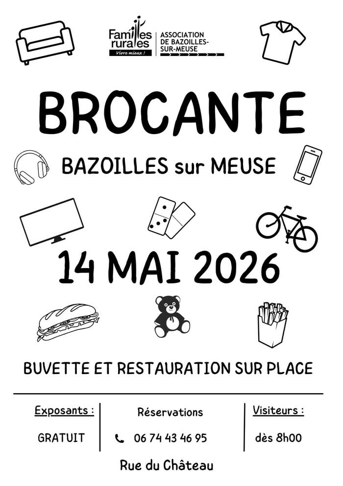 vide grenier Bazoilles sur Meuse
