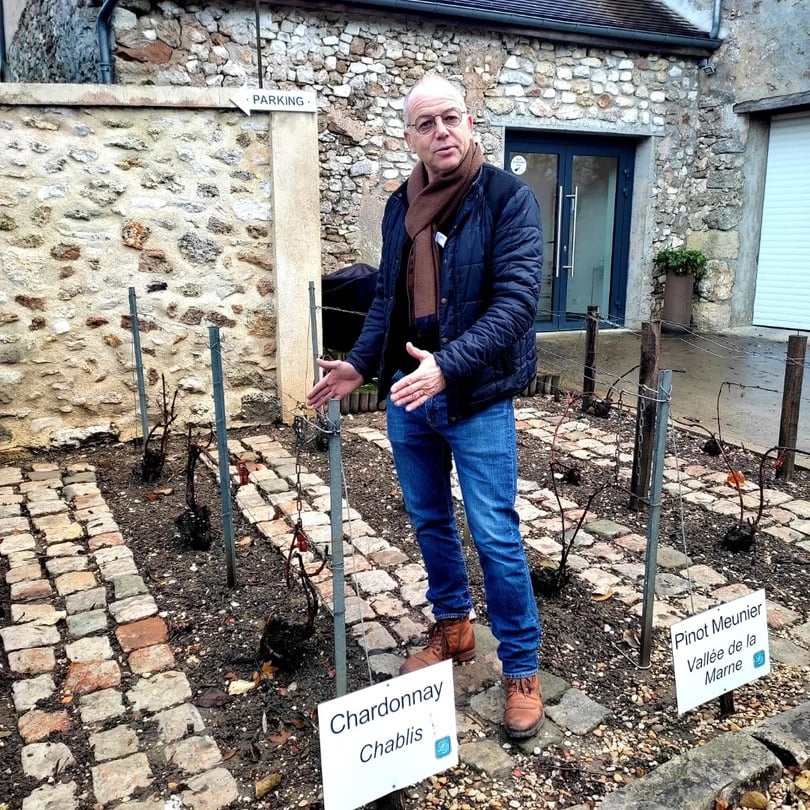 Accueil sur la propriété & espace sensoriel du champagne Lévèque-Dehan