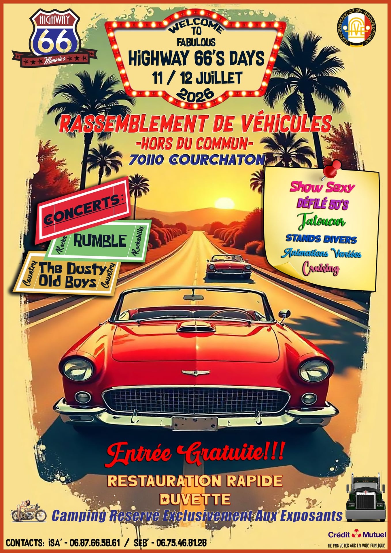 Rassemblement de véhicules hors du commun